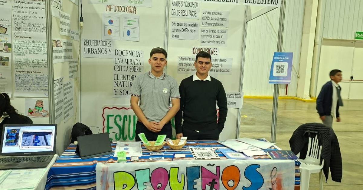 Estudiantes del Inst Chizzolini destacados en la Feria de Ciencias