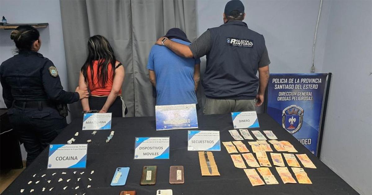 Allanamiento secuestros y detención de una pareja que se dedicaba a la comercialización de drogas