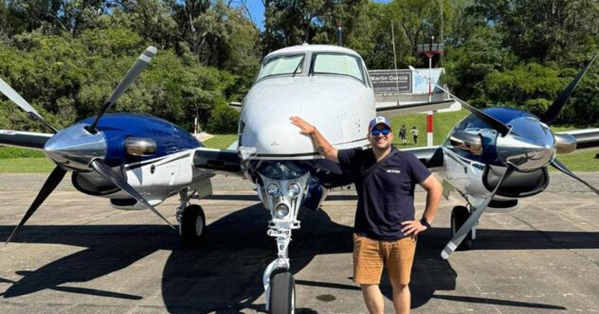 Mariano Latuf Zeballos el piloto que falleció este sbado en Bell Ville (Facebook)