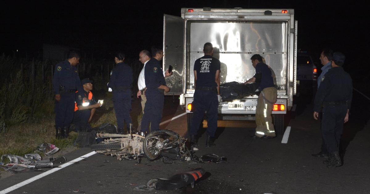 BRUTAL A causa de las heridas que sufrió el motociclista falleció en el acto segn informó la policía