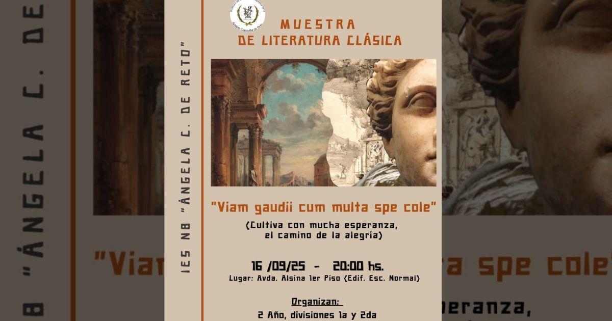 Muestra de Literatura Claacutesica en el IES Ndeg8 Aacutengela C de Reto