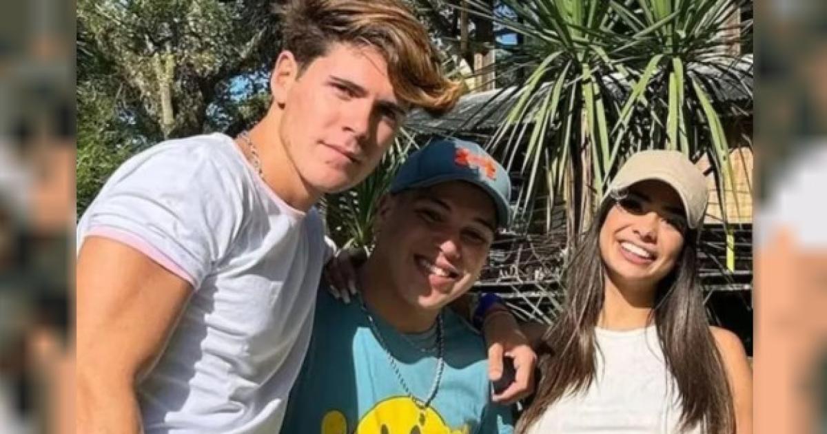 Marcos Ginocchio junto a Thiago y Daniela (Foto- NA Redes)