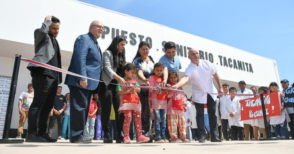 Inauguran un nuevo puesto sanitario de la localidad de Tacañitas