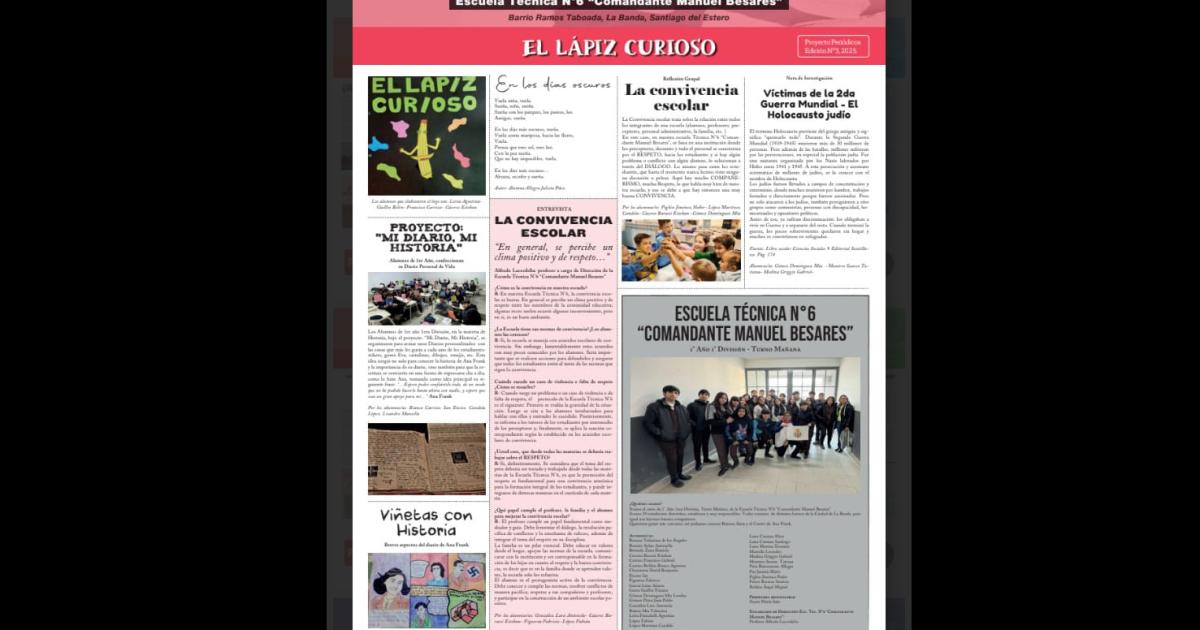 Alumnos bandentildeos se lucieron en el concurso de Escritura de  Perioacutedicos