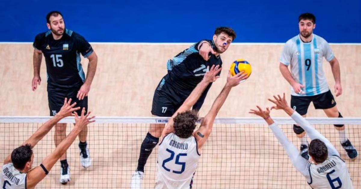 Argentina no pudo con Italia (Foto- Captura de Video  Infobae)