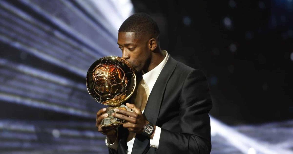 Premian con el Baloacuten de Oro 2025 a Ousmane Dembeacuteleacute