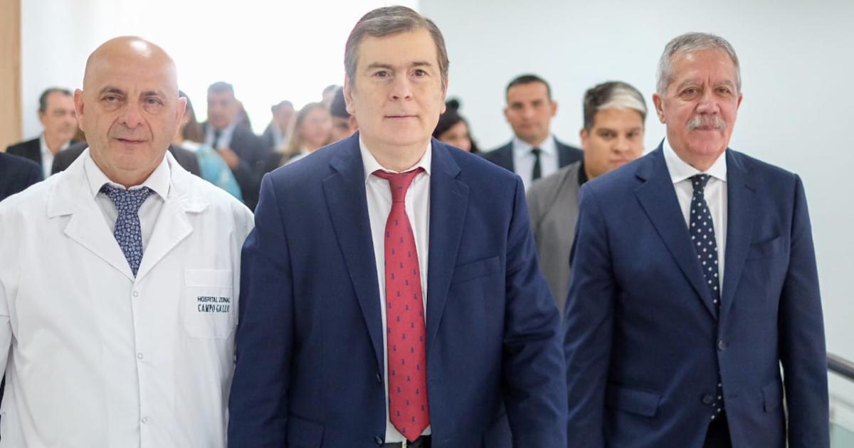 Eliacuteas Suaacuterez destacoacute la inauguracioacuten  de un moderno hospital y una escuela en CAMPO GALLO