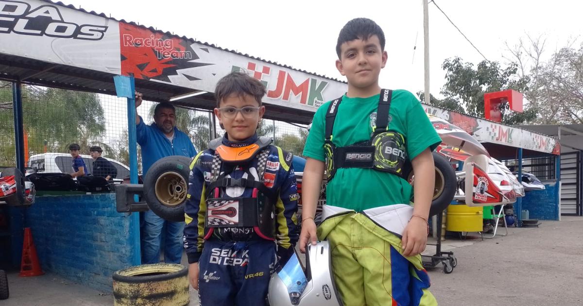 Los hermanos Gael e Ignacio Sierra (de izq a der)