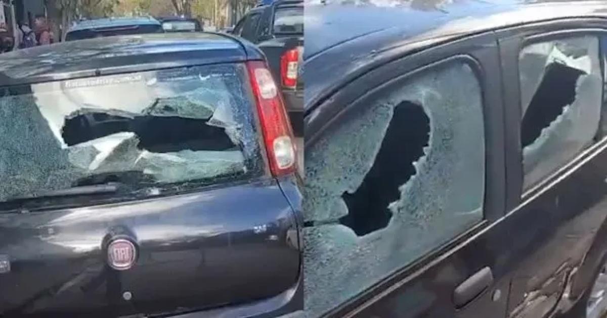 VIDEO  Diacutea de furia- Una mujer destrozoacute dos autos con un palo de hockey