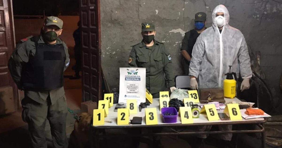 Allanamiento por venta de drogas en el barrio La Católica  Foto- MPF de Sgo del Estero