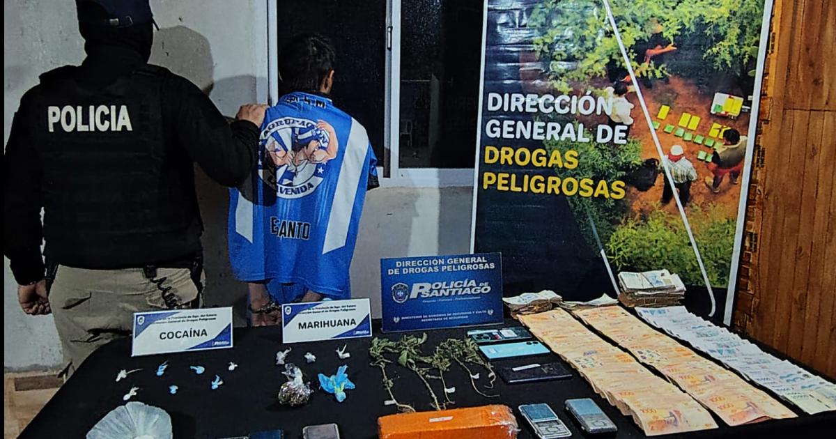 Atrapan a dealer con ladrillos de marihuana cocaiacutena y 2000000