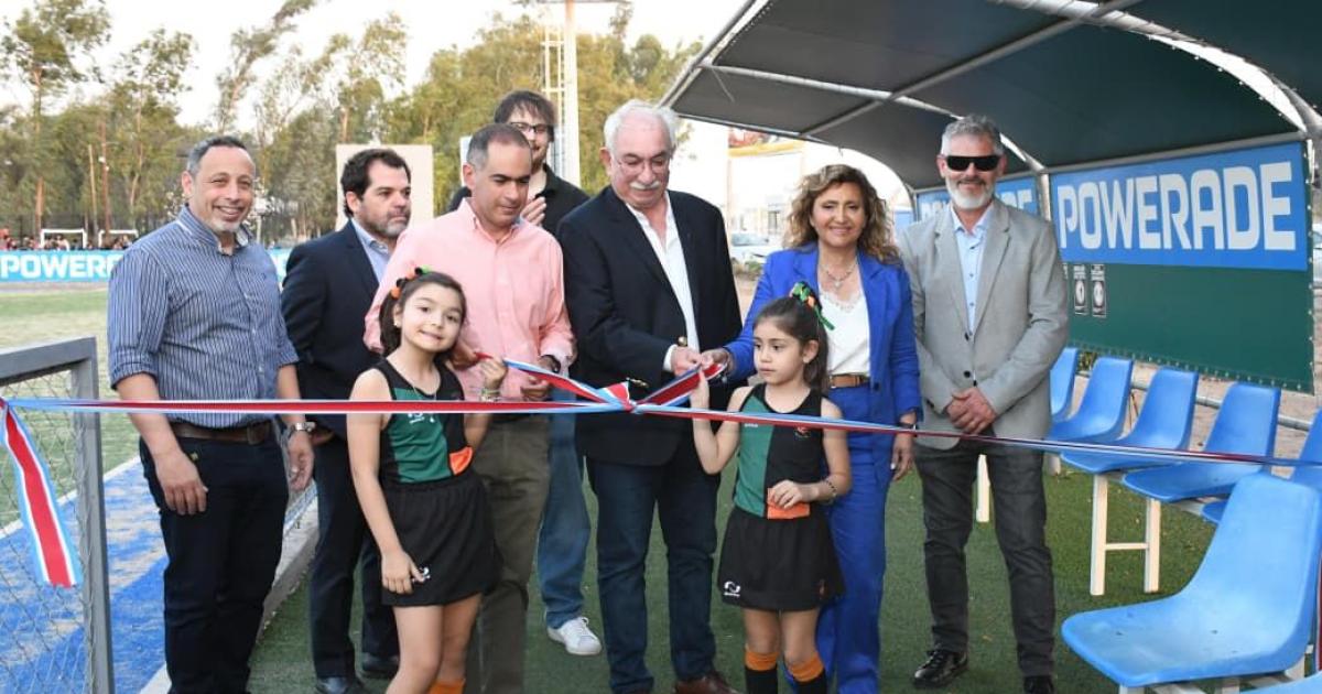 Fuentes y Dapello acompañaron la inauguración de obras en el Santiago Rugby Club