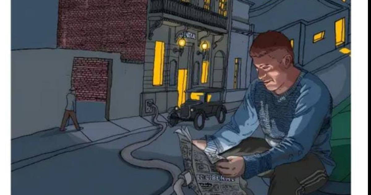 Lorenzo Mazarelli usa el celular para crear sus pinturas 