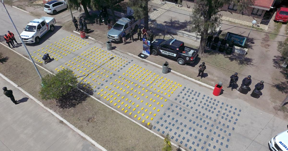 IMPACTA Imagen captada desde el aire que permite apreciar la magnitud del procedimiento