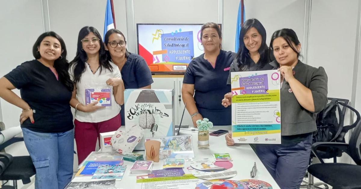 El espacio destinado a los adolescentes recibioacute material de trabajo