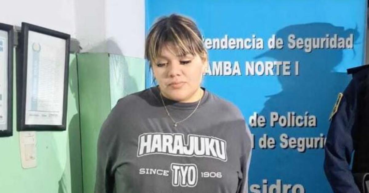 Morena Rial detenida (Foto- Fuente Policial)