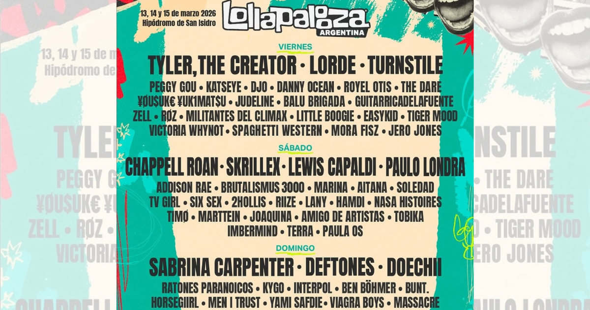 Lollapalooza Argentina anuncioacute su line up diacutea por diacutea