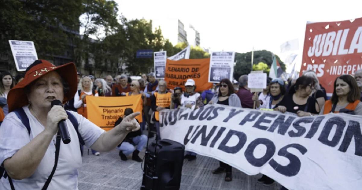 Marcha de jubilados - Foto- NA