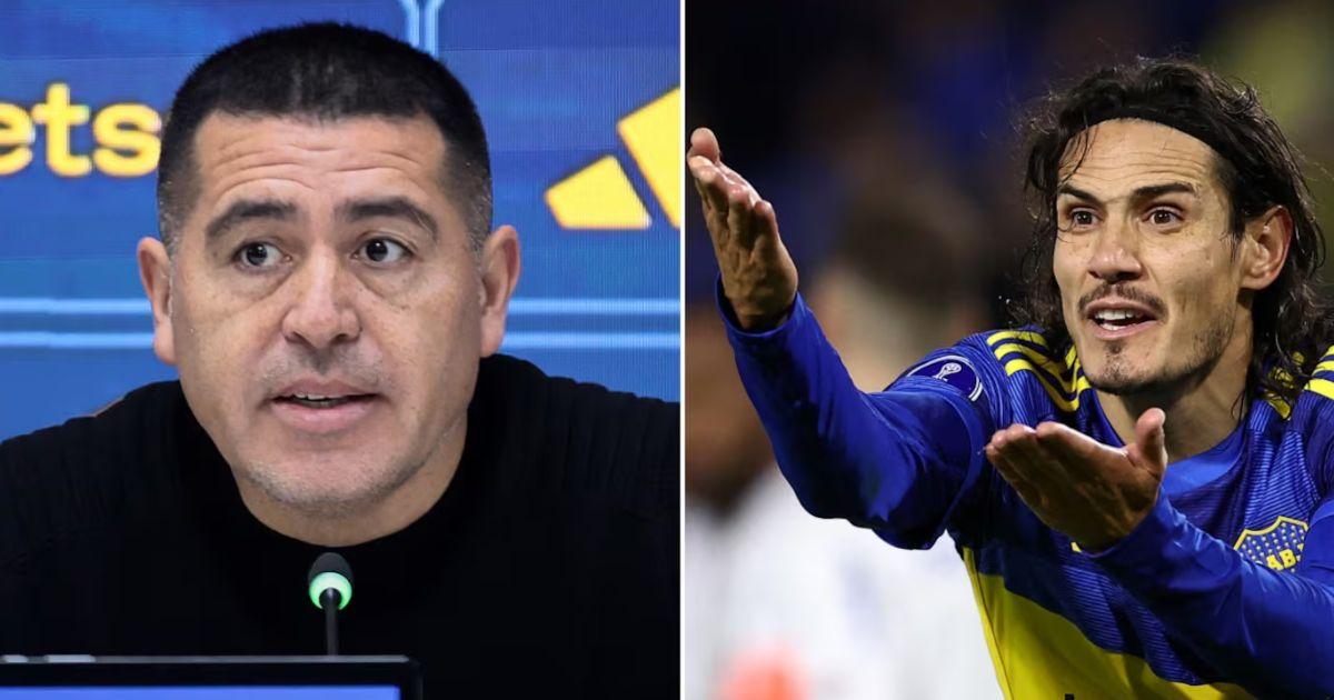 La contundente respuesta de Juan Romaacuten Riquelme sobre la situacioacuten de Cavani en Boca
