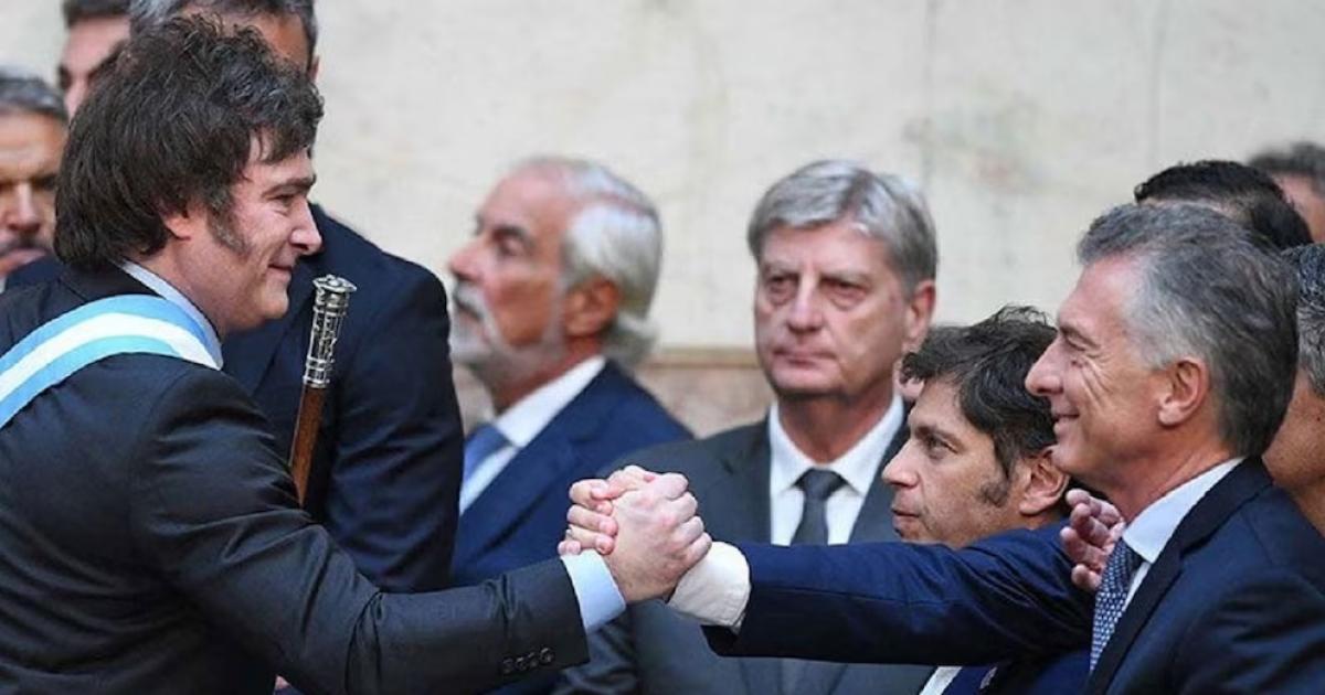 Javier Milei y Mauricio Macri (Prensa Senado)