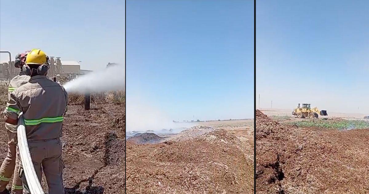 Trabajadores de la planta fueron los primeros en evitar que el fuego se propagara