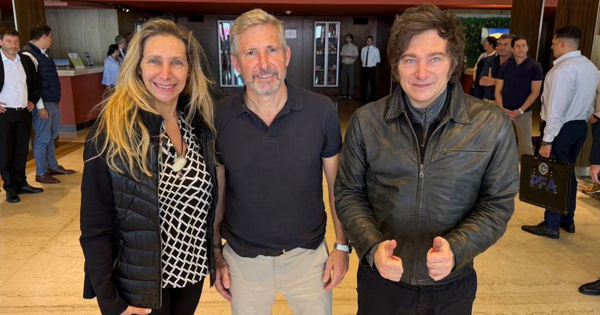 Frigerio recibió al presidente y su hermana Karina Milei en Entre Ríos