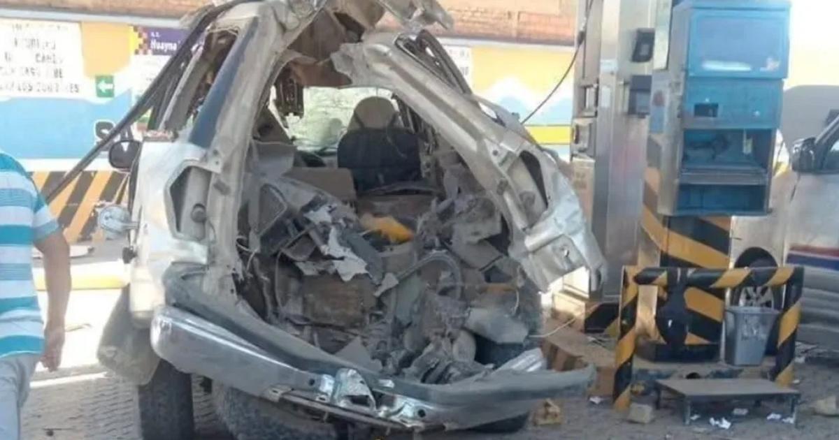 Fue a cargar gas el auto estalloacute y provocoacute tres heridos