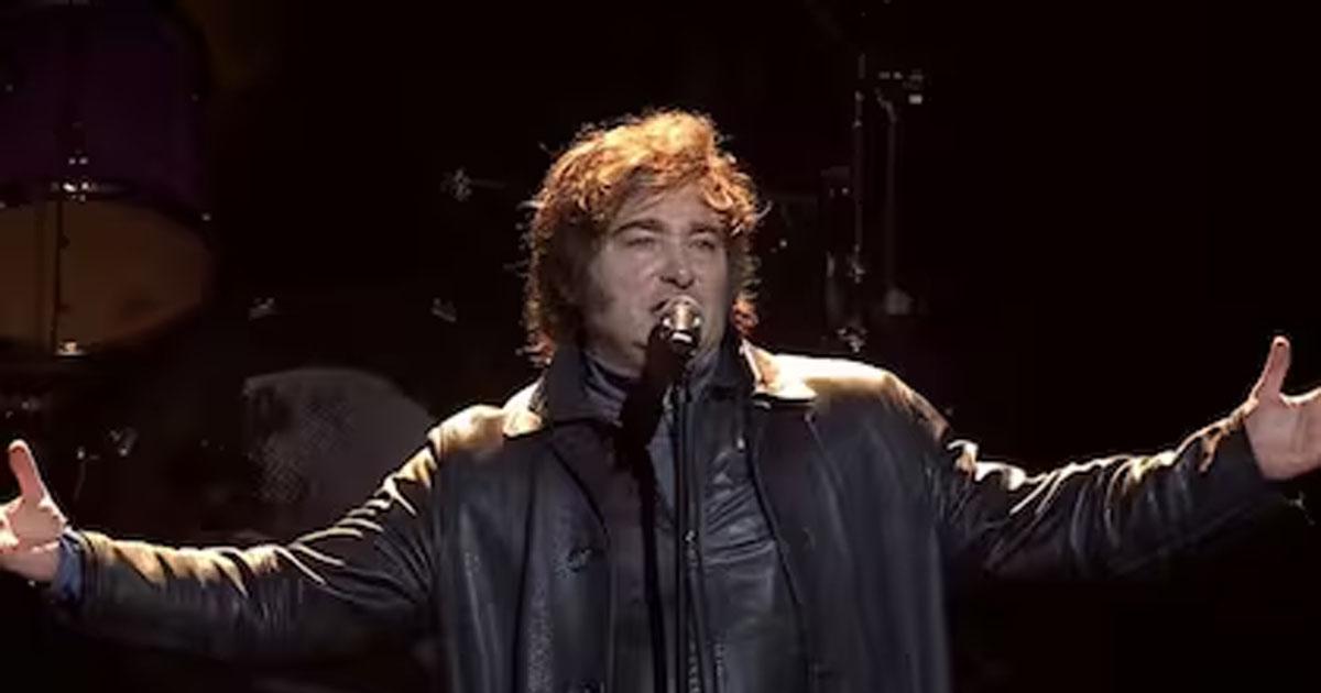 Javier Milei presentoacute su libro con show musical discursos poliacuteticos y poleacutemicas declaraciones