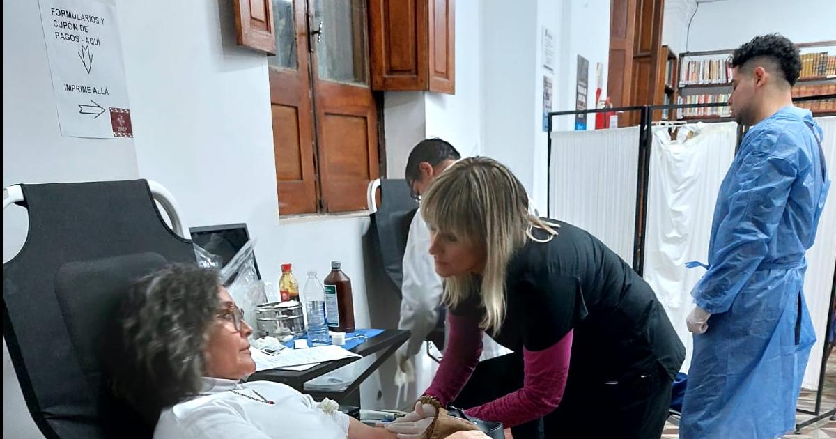 Se realiza en conjunto con el Centro Provincial de Sangre