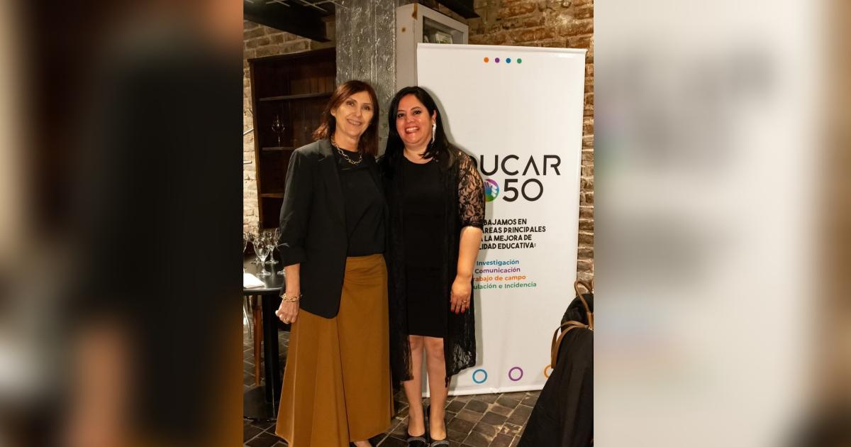 La Lic Elizabeth del Carmen Dorado junto a Florencia Salavarezza reconocida especialista en alfabetización