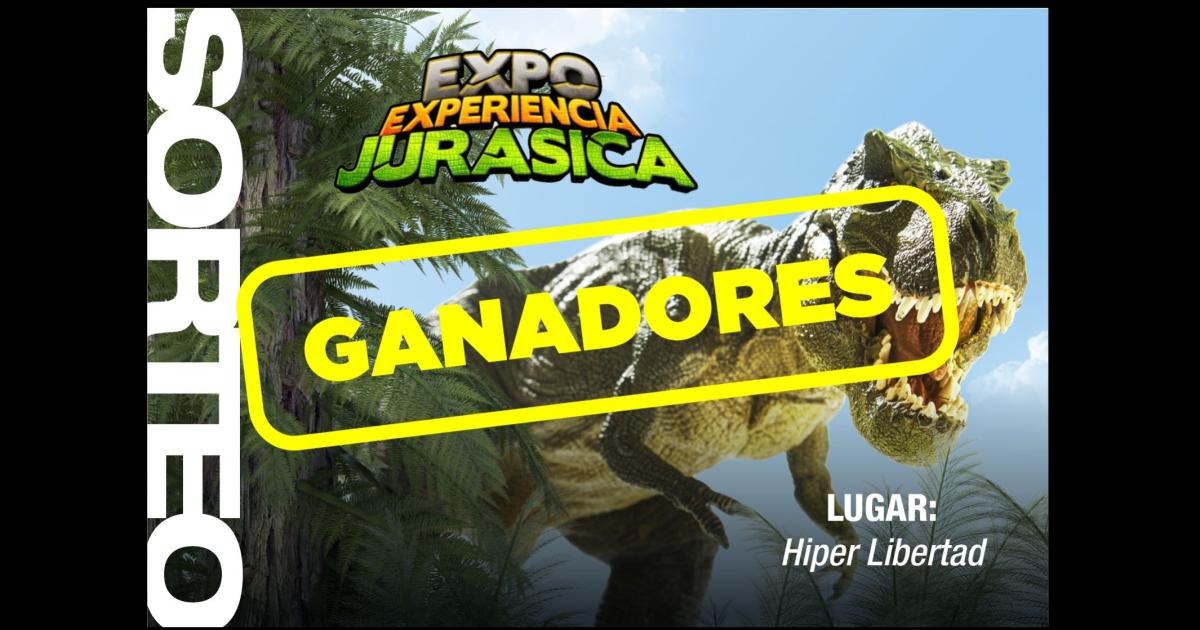 Estos son los ganadores de las entradas para la Expo Experiencia Juraacutesica