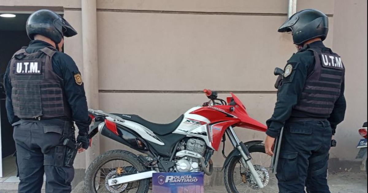 Logran recuperar una moto robada tras una persecucioacuten