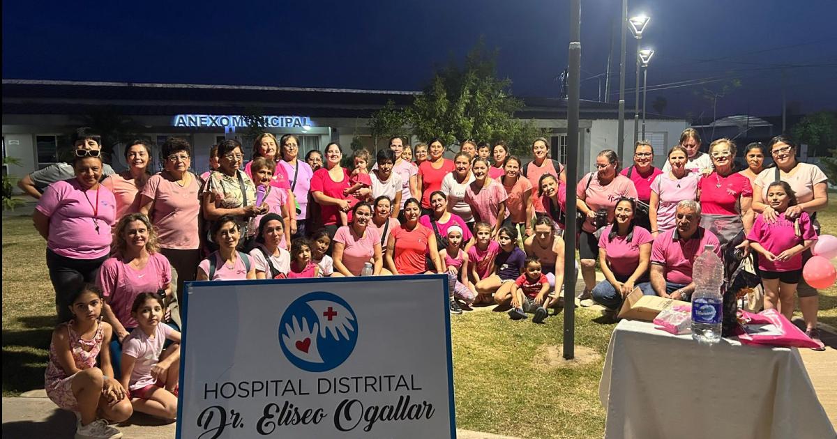 Realizaron la caminata saludable en el Octubre Rosa en Bandera