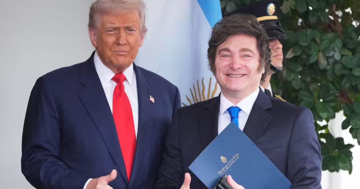 Trump recibió al presidente argentino en la Casa Blanca