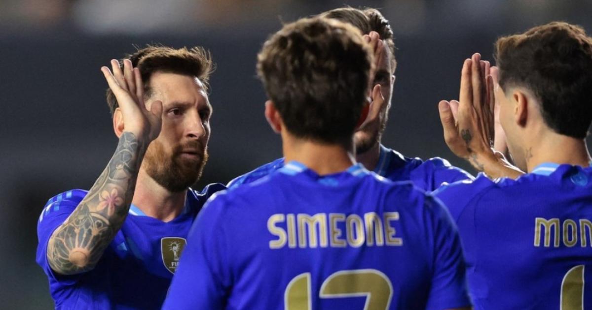 La Argentina se floreoacute ante Puerto Rico goleoacute 6 a 0 y con algunas caras nuevas