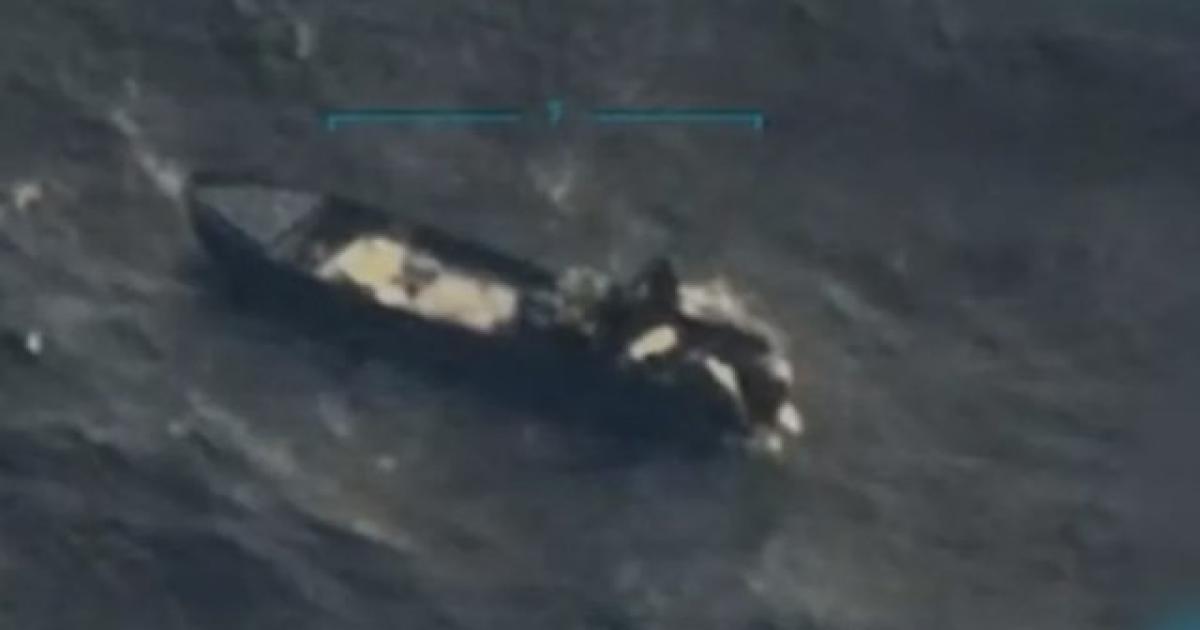 La embarcación fue derrivada (Foto- Telefe Noticias)