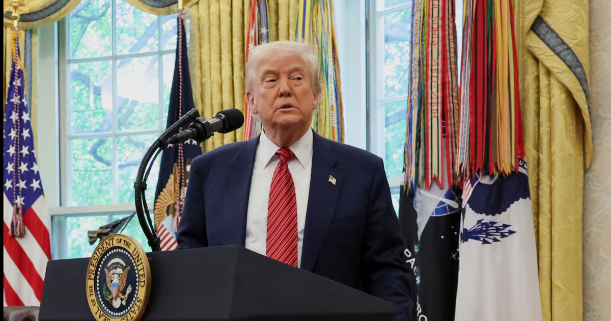 El presidente estadodunidense Donald Trump (Foto- REUTERSLeah Millis)