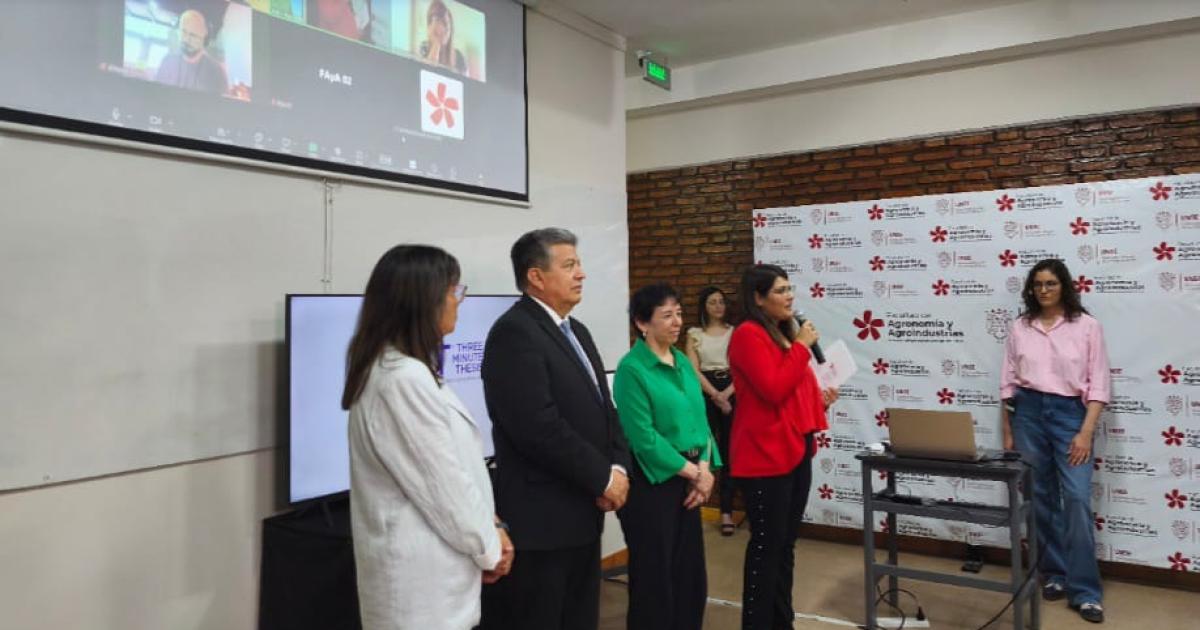 Tesis en 3 Minutos- la FAyA realizoacute la primera edicioacuten del certamen internacional en Santiago del Estero