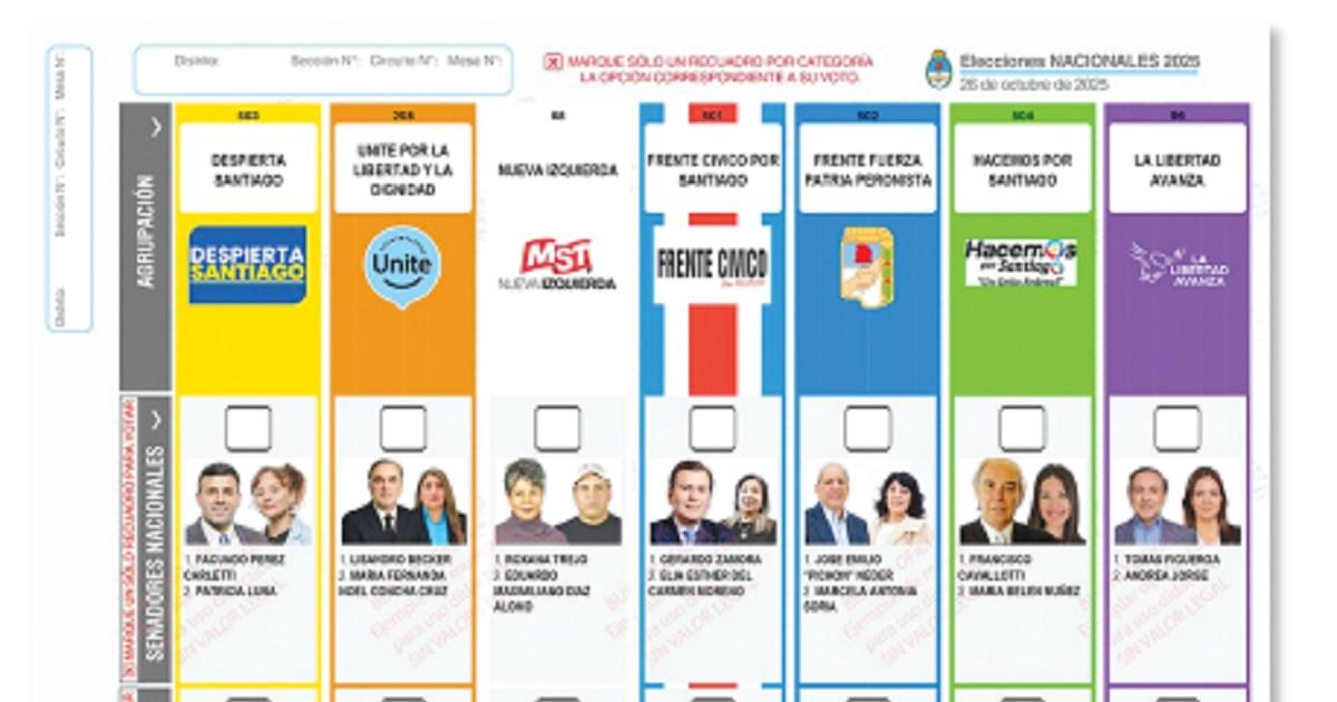 Así es la boleta única de papel que se usará en Santiago el domingo 26