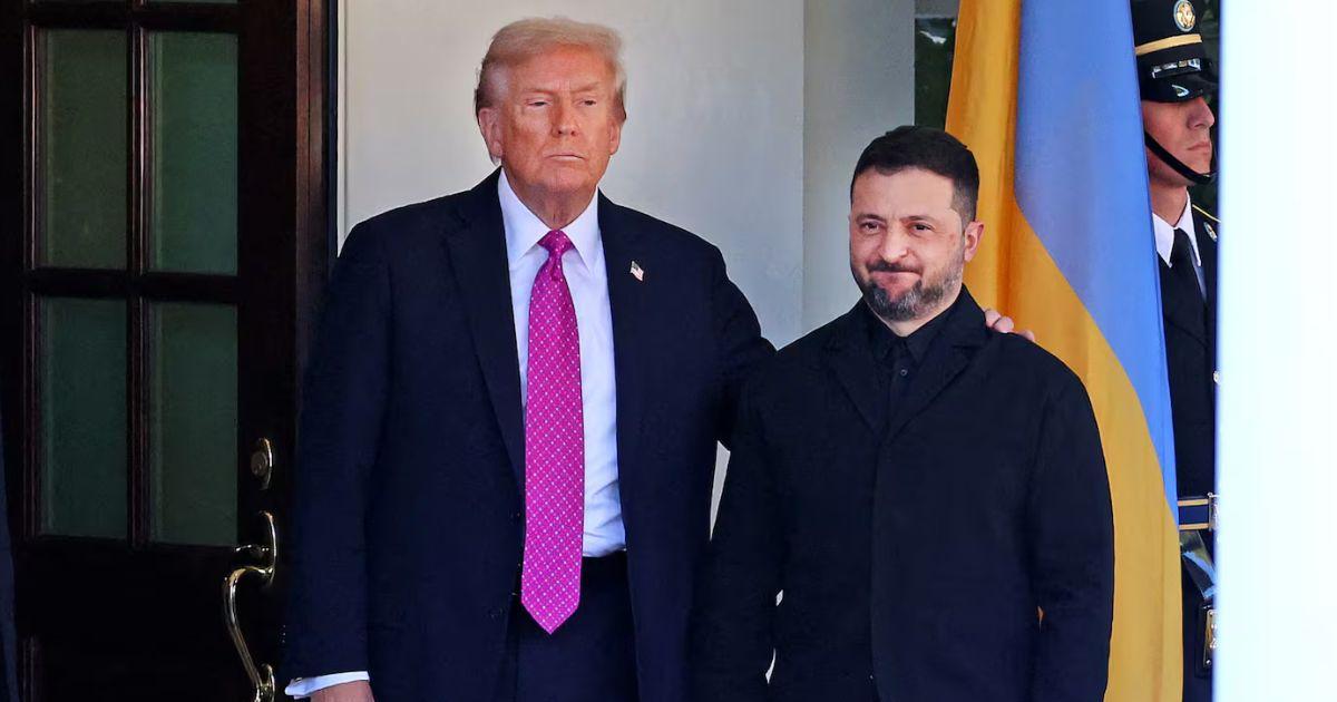 Donald Trump recibió el presidente de Ucrania en Casa Blanca