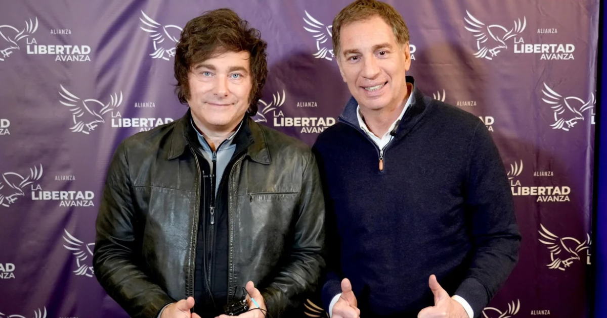 Javier Milei y su apuesta por Diego Santilli (Foto- prensa LLA)