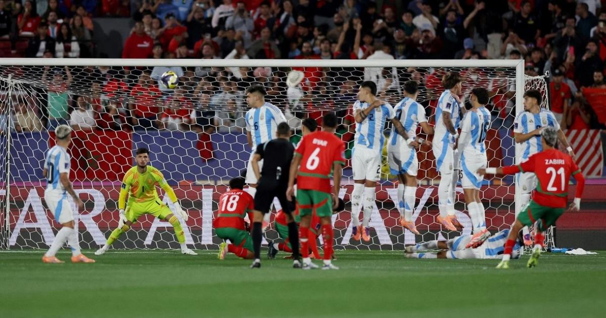 Argentina fue sorprendida por un  Marruecos que es campeoacuten del mundo Sub-20