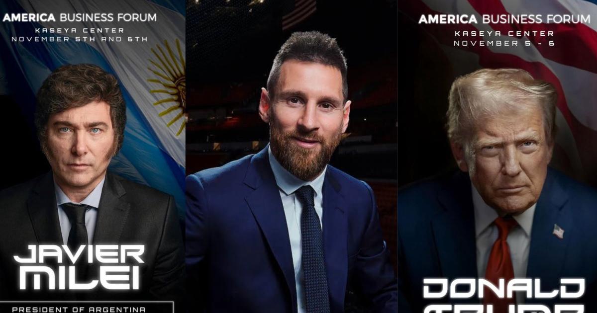 Milei Trump y Messi se reuacutenen en Miami en una cumbre global de negocios y liderazgo