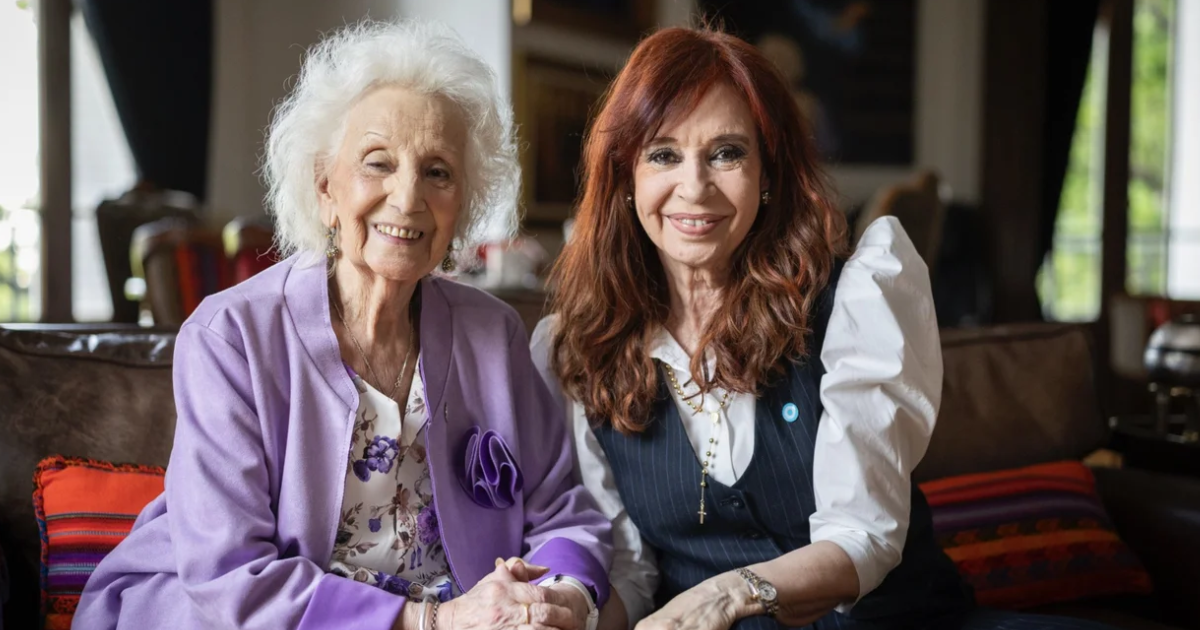 CFK junto a Estela en su encuentro en San José 1111