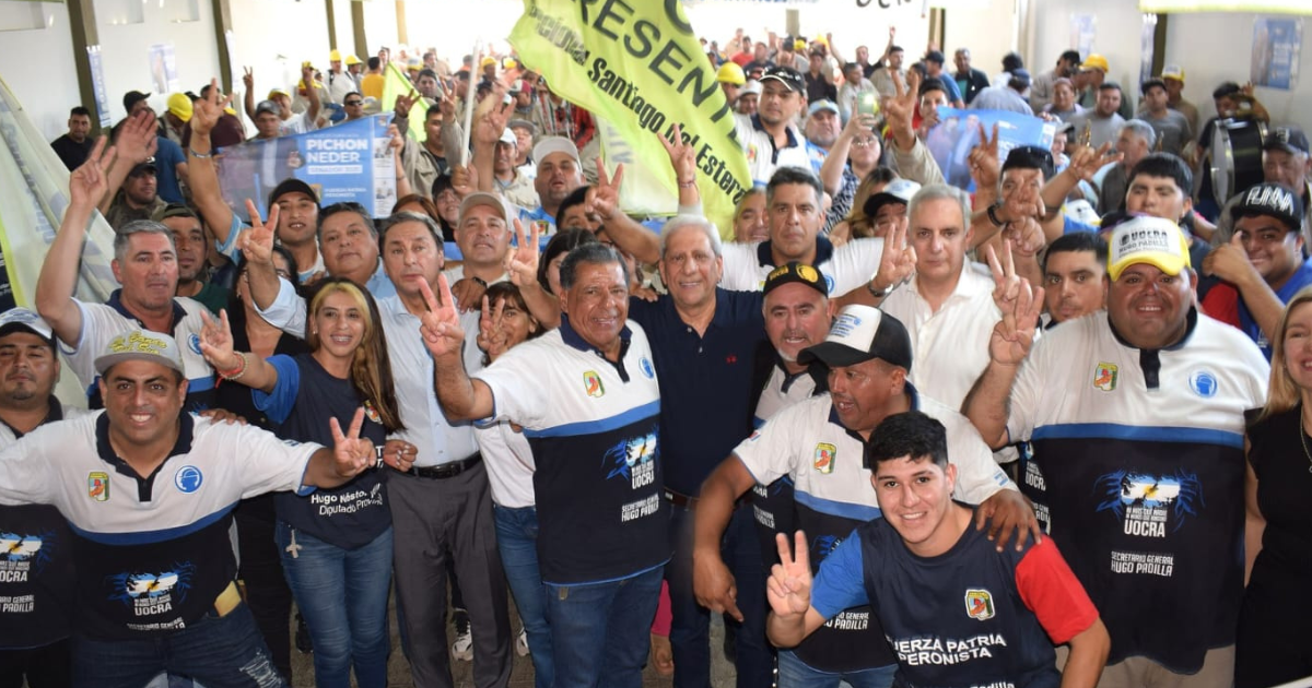 Neder encabezó este jueves por la mañana un encuentro con delegados de la UOCRA seccional Santiago del Estero