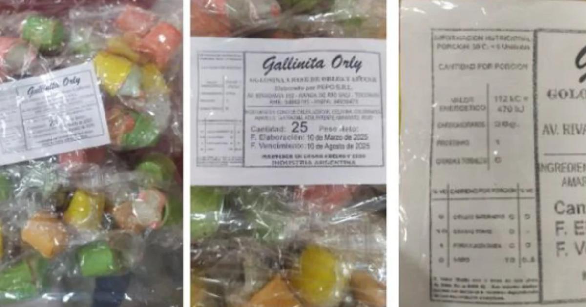 La ANMAT prohibioacute una conocida golosina