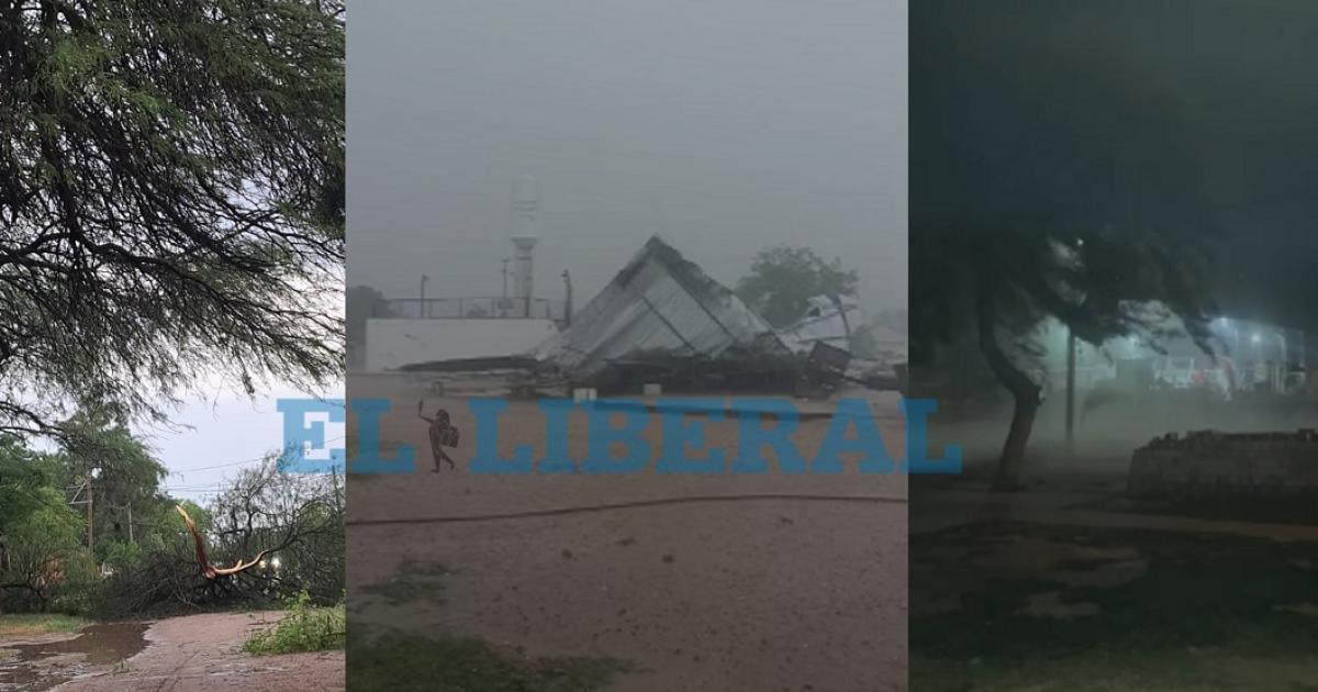 La fuerte tormenta eleacutectrica afecta a gran parte de Santiago del Estero