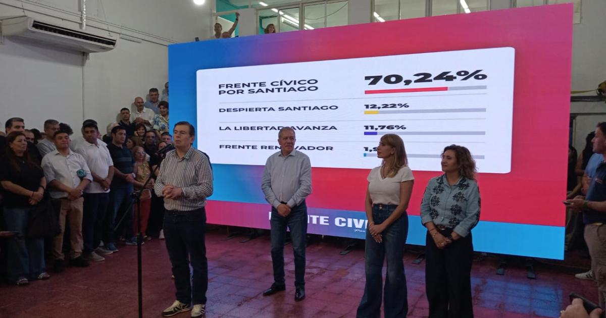 Gerardo Zamora celebroacute el triunfo de Eliacuteas Suaacuterez y agradecioacute a toda la militancia por el esfuerzo