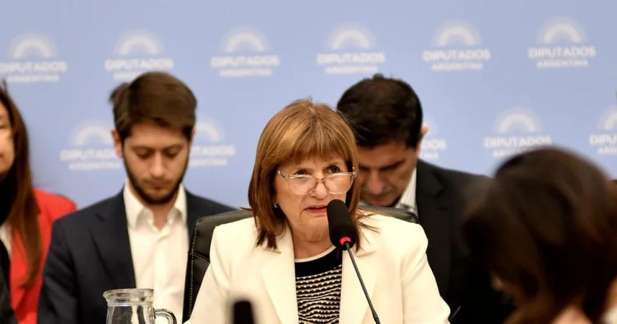 Patricia Bullrich expone en Diputados de la Nacioacuten- Sin seguridad no hay libertad