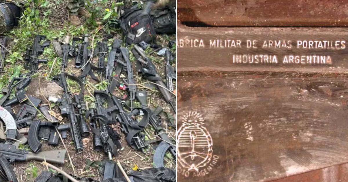 En el operativo la policí secuestró armas de los narcotraficantes